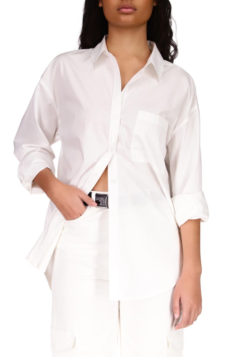 Sanctuary Slit Back Tunic Shirt, Main, color, 