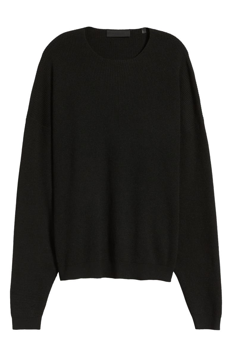 Fear of God Essentials Gender Inclusive Waffle Knit Crewneck Sweater, Alternate, color,