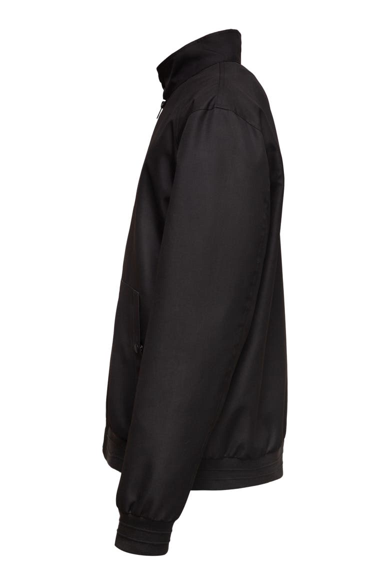 Classic Full Zip Bomber Jacket, Alternate, color, Black