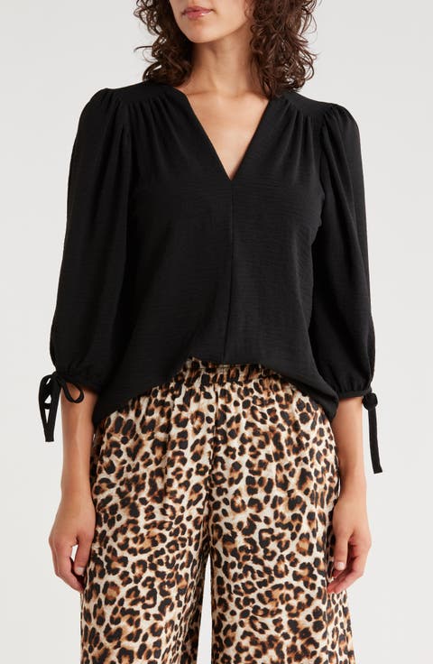 Ditsy Puff Sleeve Blouse