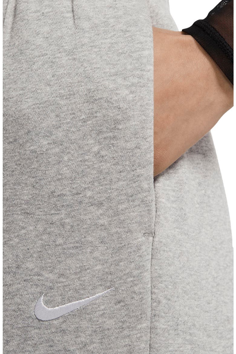 Sportswear Knit Palazzo Pants, Alternate, color, DARK GREY HEATHER/ WHITE