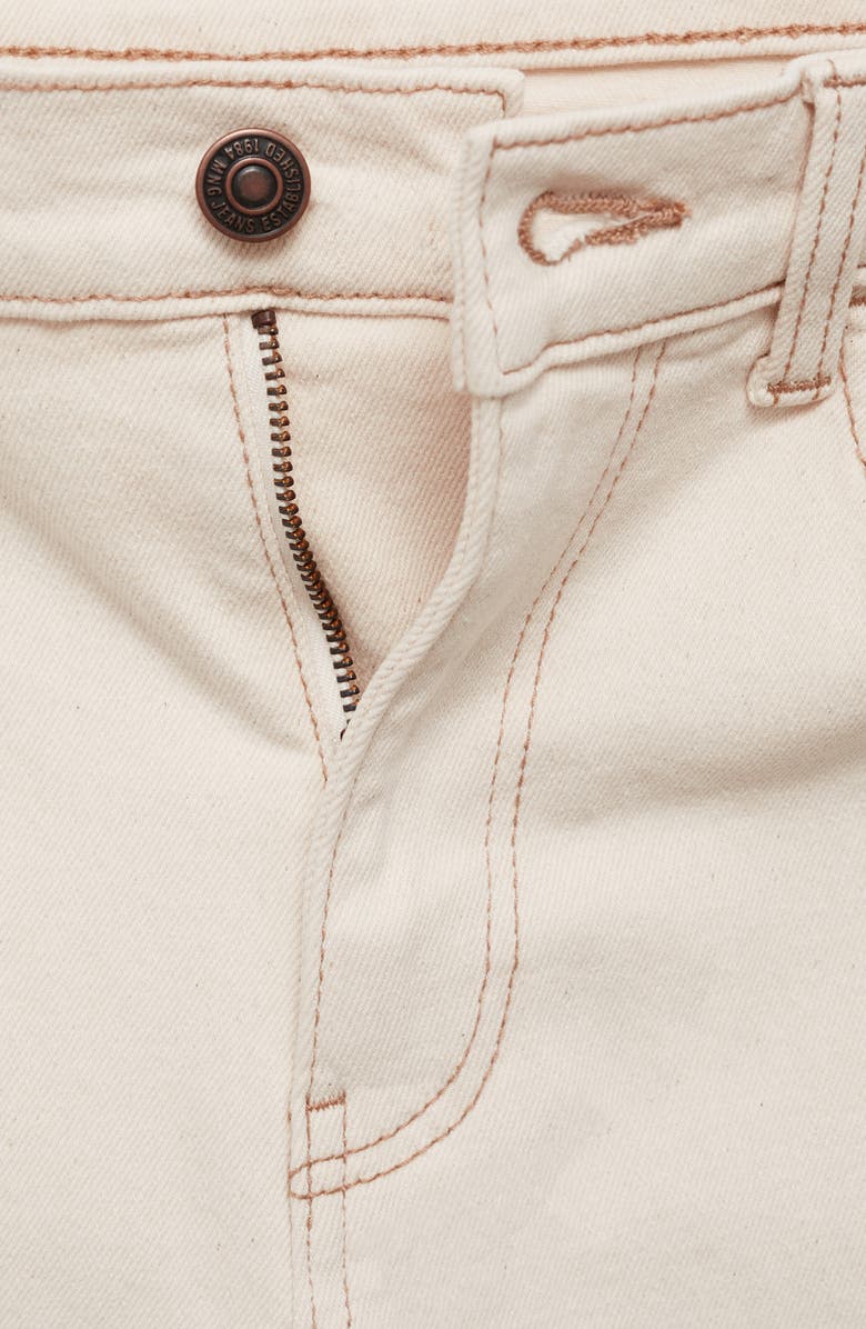 MANGO Comfort High Waist Mom Jeans, Alternate, color, 