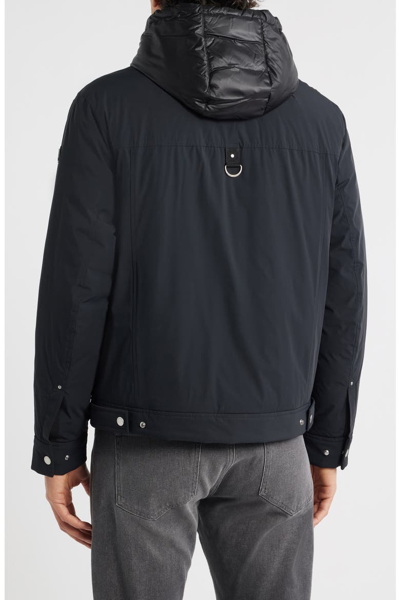 Brixton Down Trucker Jacket, Alternate, color, BLACK