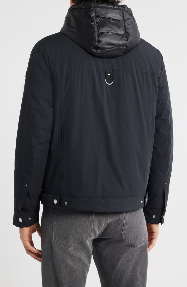 Moose Knuckles Brixton Down Trucker Jacket, Alternate, color, Black