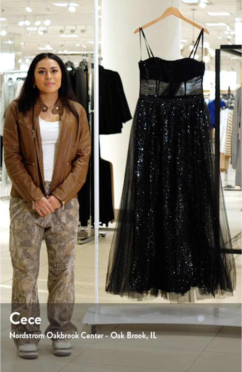 Glitter Mesh Gown, sales video thumbnail