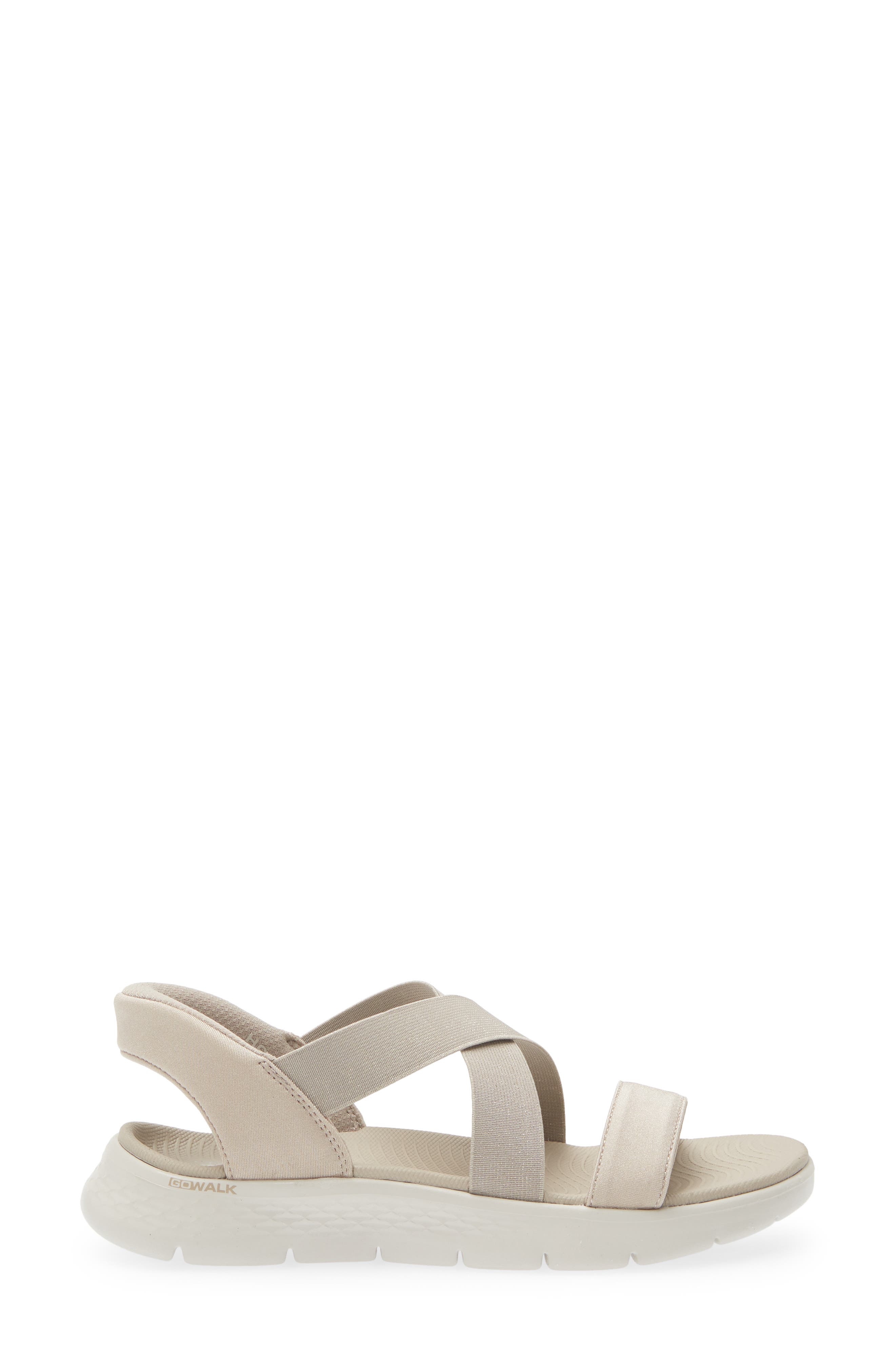 Swift-Fit Go Walk Flex Glimmer Up Sandal, Alternate, color, TAUPE