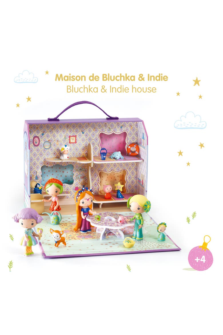 Tinyly Bluchka & Indie House Playset, Alternate, color, MULTI