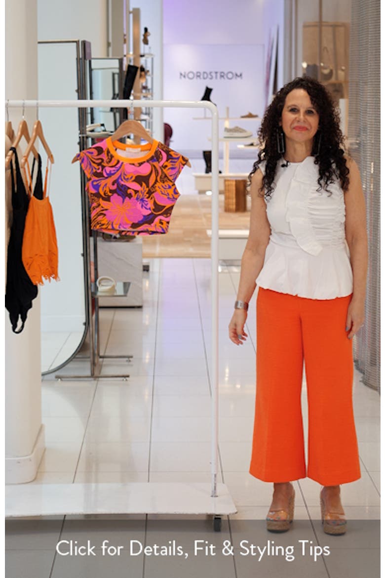 Sonny Jacquard Crop Cover-Up T-Shirt video