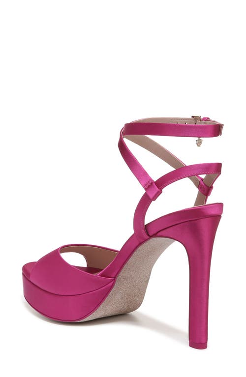 Naturalizer Pnina Tornai For Ai Ankle Strap Platform Sandal In Pink Fabric
