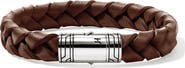 John Hardy Woven Leather Bracelet