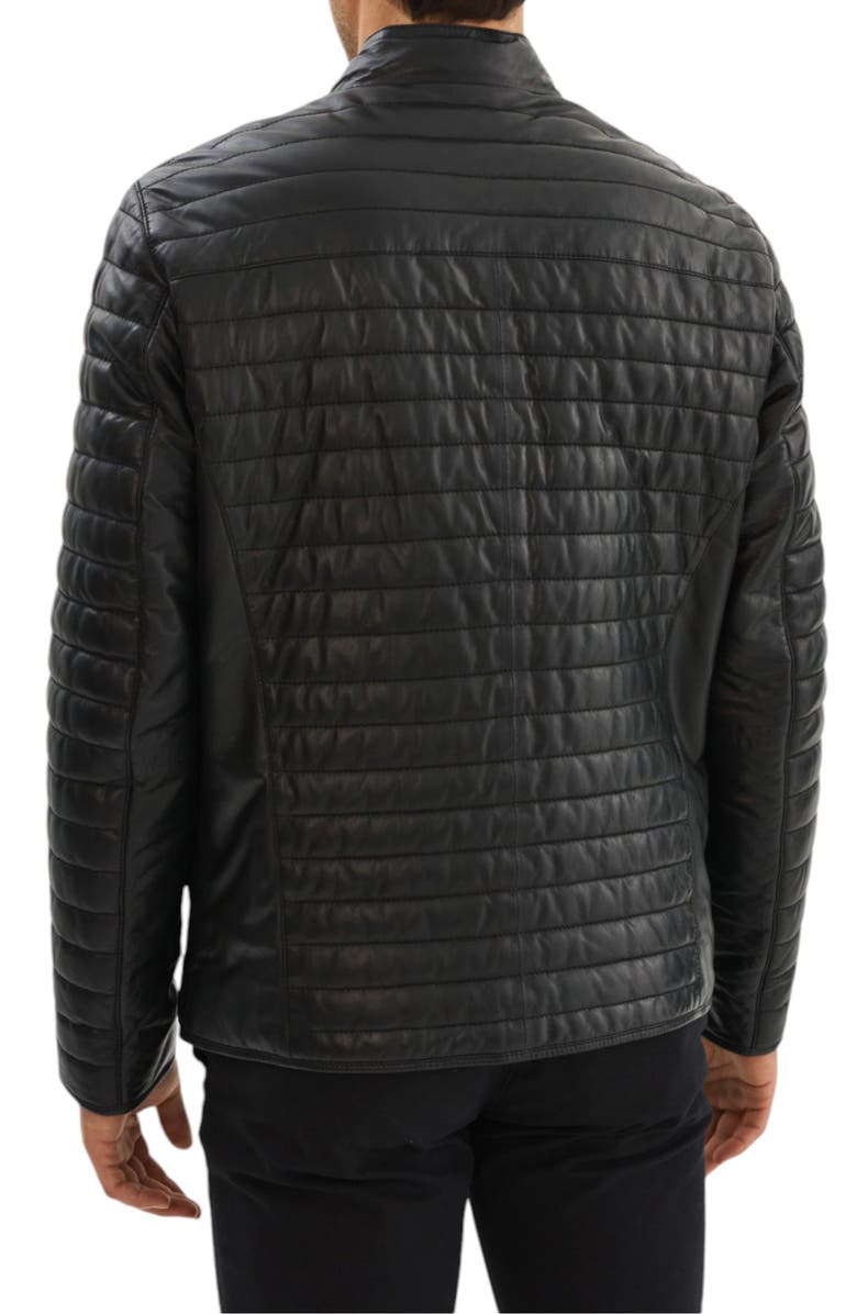 REGENCY Leather Channel Quilt Jacket, Alternate, color, Black