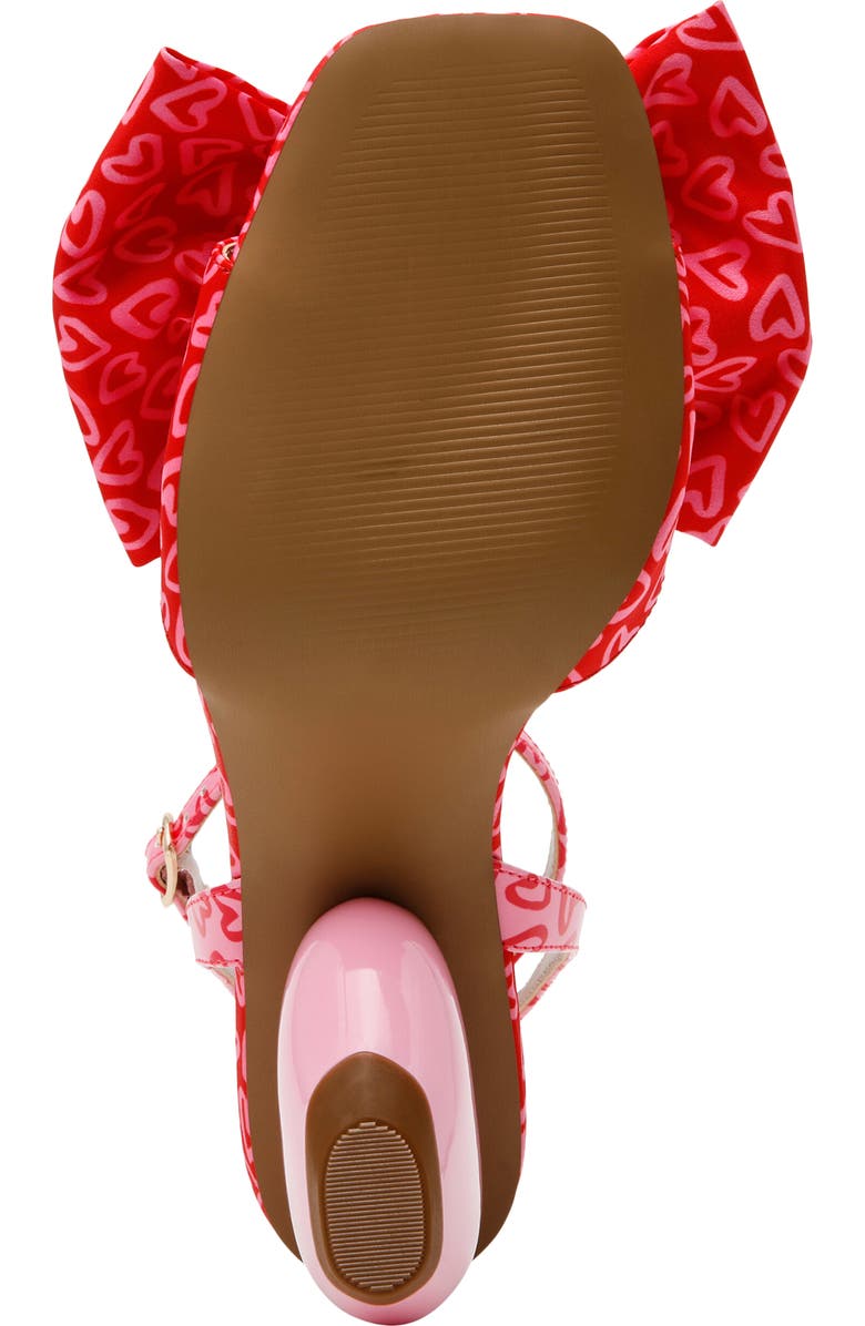 Betsey Johnson Kendal Ankle Strap Sandal, Alternate, color, Red Multi