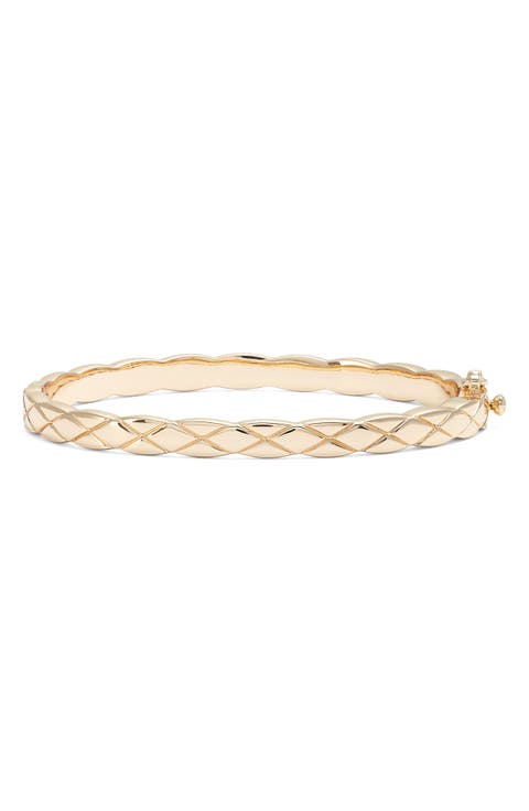 Quilted Bangle Bracelet