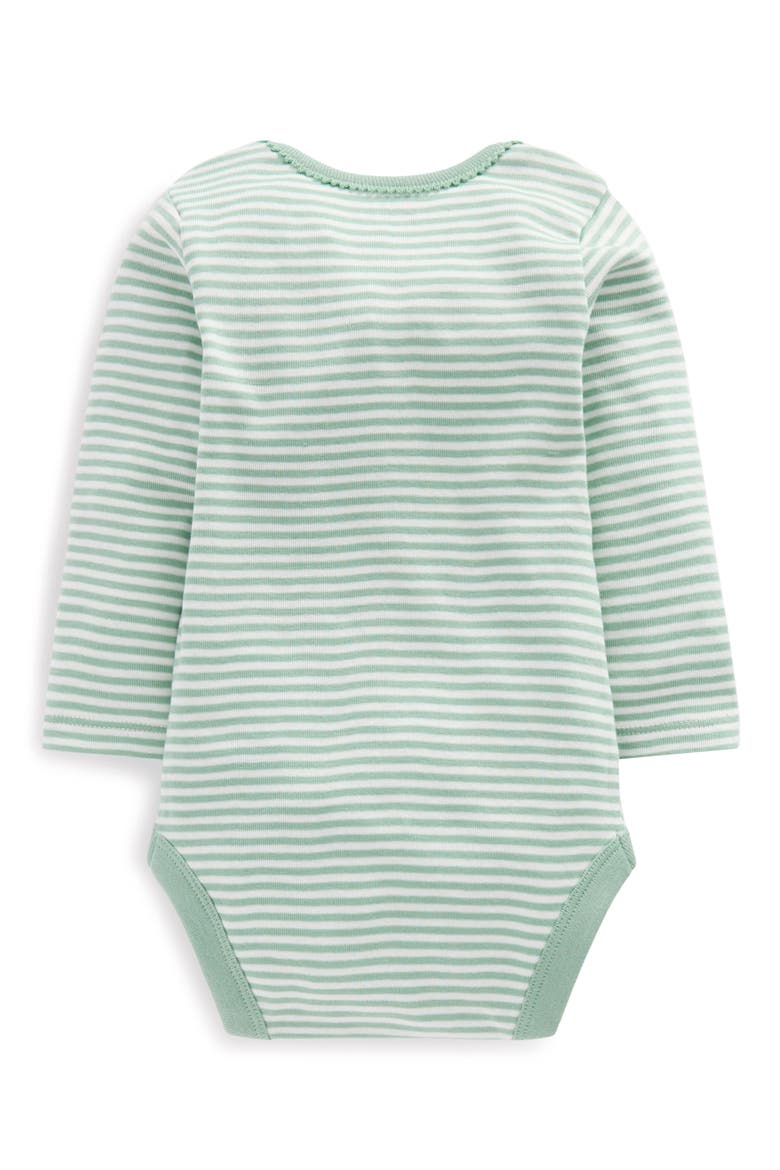 5-Pack Assorted Long Sleeve Cotton Bodysuits, Alternate, color, MULTI FLORAL STRIPES
