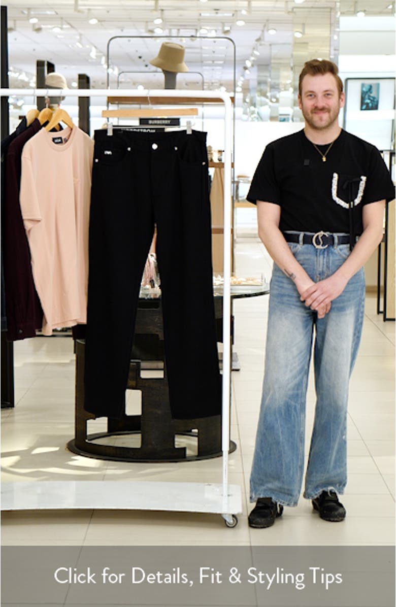 Black Lyocell & Cotton Twill 5-Pocket Pants, sales video thumbnail