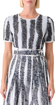 Akris punto Scribble Jacquard Sweater