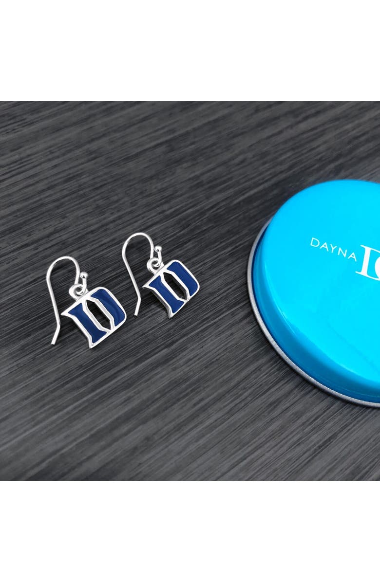 DAYNA DESIGNS Women's Dayna Designs Duke Blue Devils Silver Enamel Dangle Earrings, Alternate, color, 