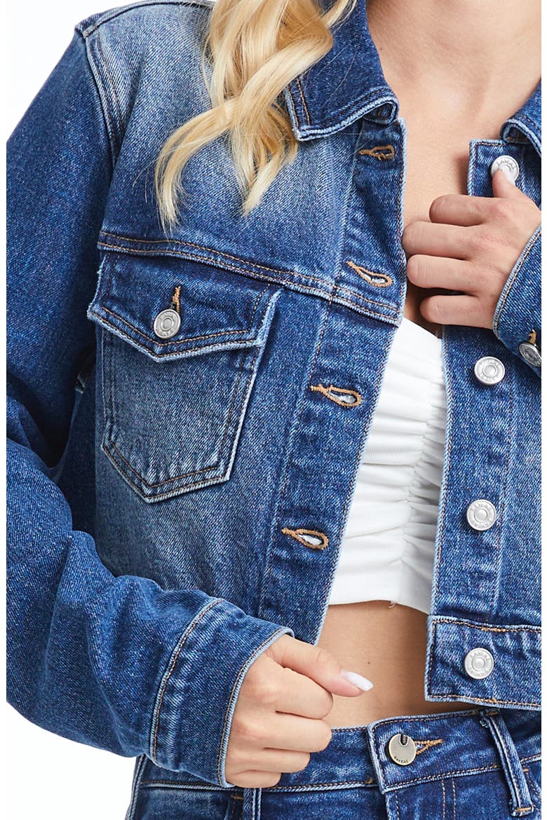 Crop Denim Jacket, Alternate, color, BLUE ALICE