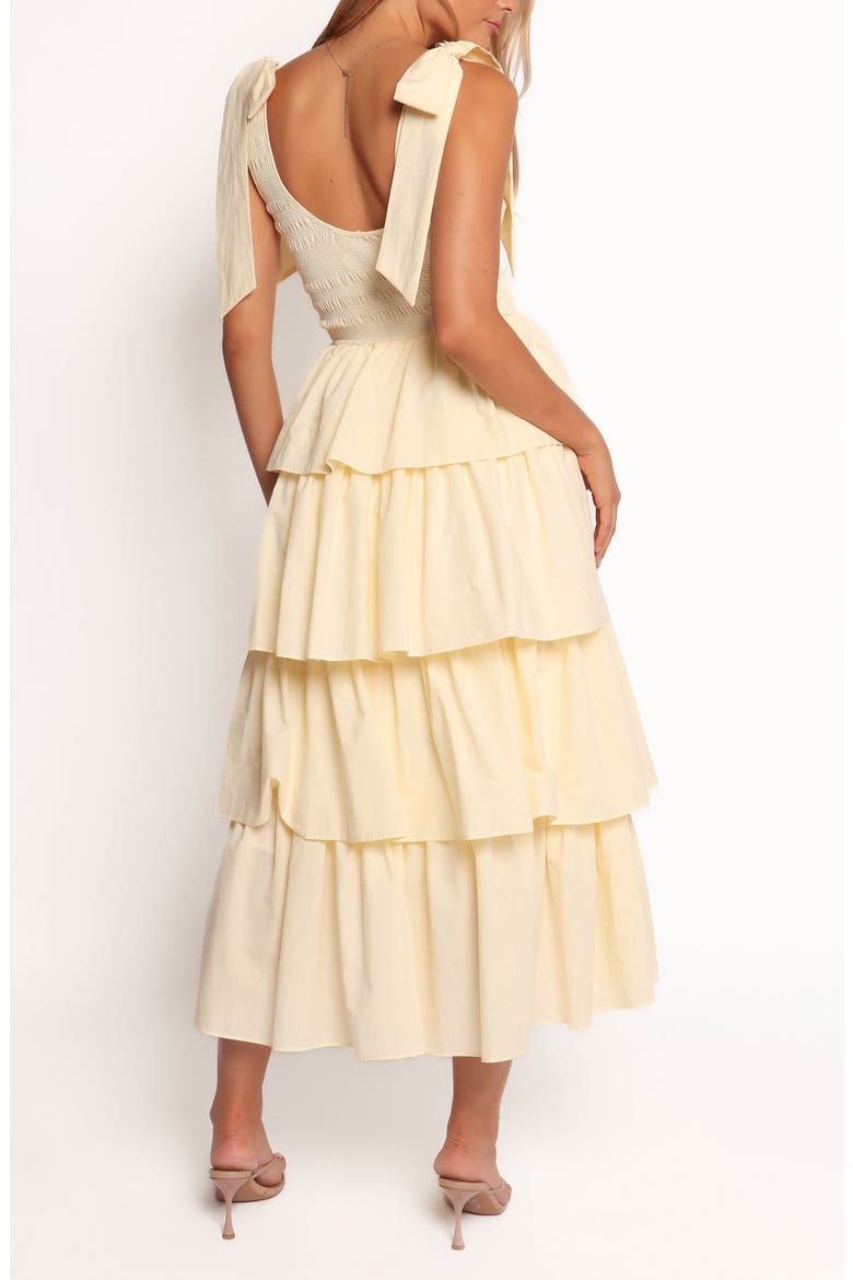 Raphael Tiered Cotton Maxi Sundress, Alternate, color, YELLOW