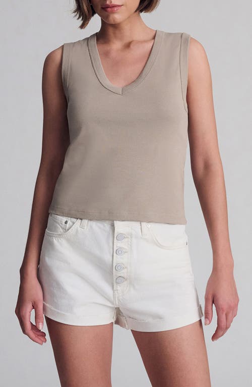 Mavi Jeans Cotton Jersey Tank In Neutral
