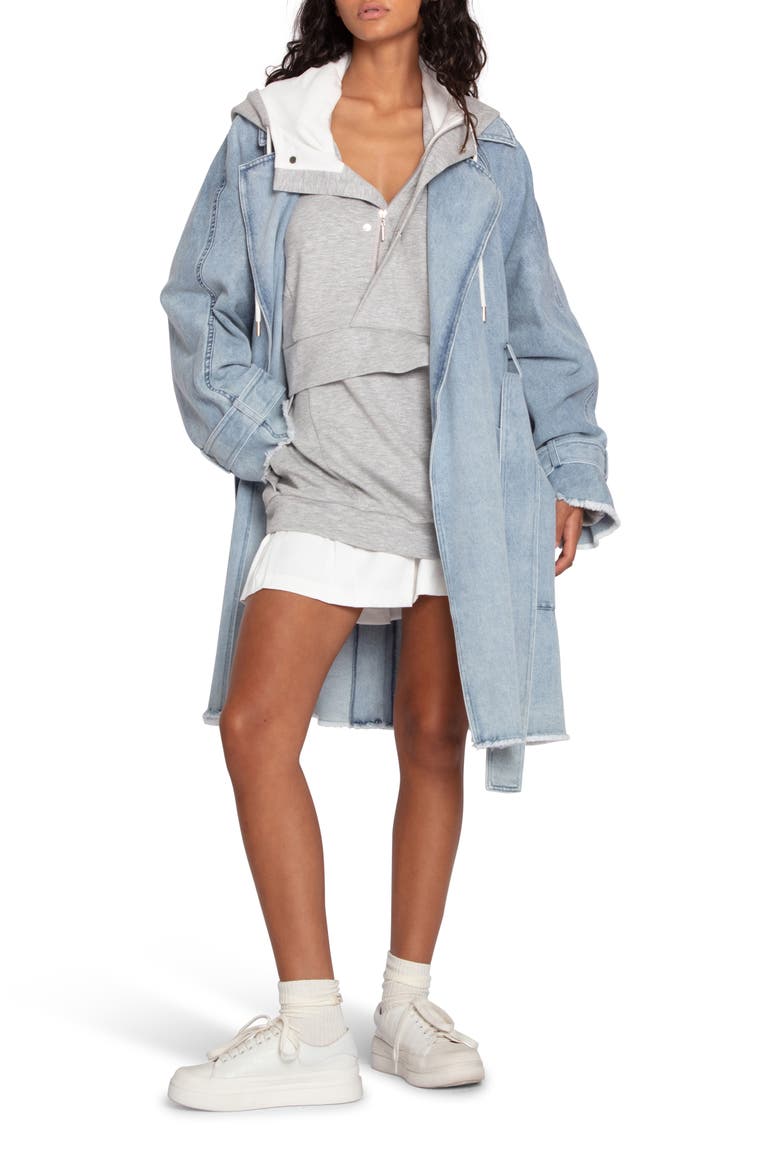 Fresh Boyfriend Denim Jacket, Alternate, color, STONEWASH