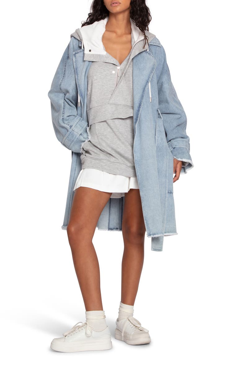Belle & Bloom Fresh Boyfriend Denim Jacket, Alternate, color, Stonewash