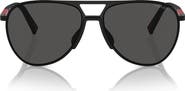 Prada Linea Rossa 59mm Aviator Sunglasses