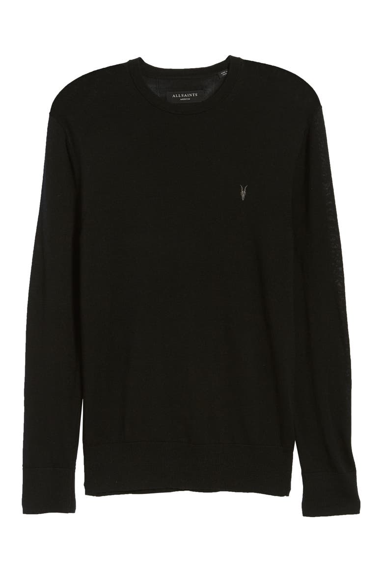 Mode Slim Fit Wool Sweater, Alternate, color, BLACK