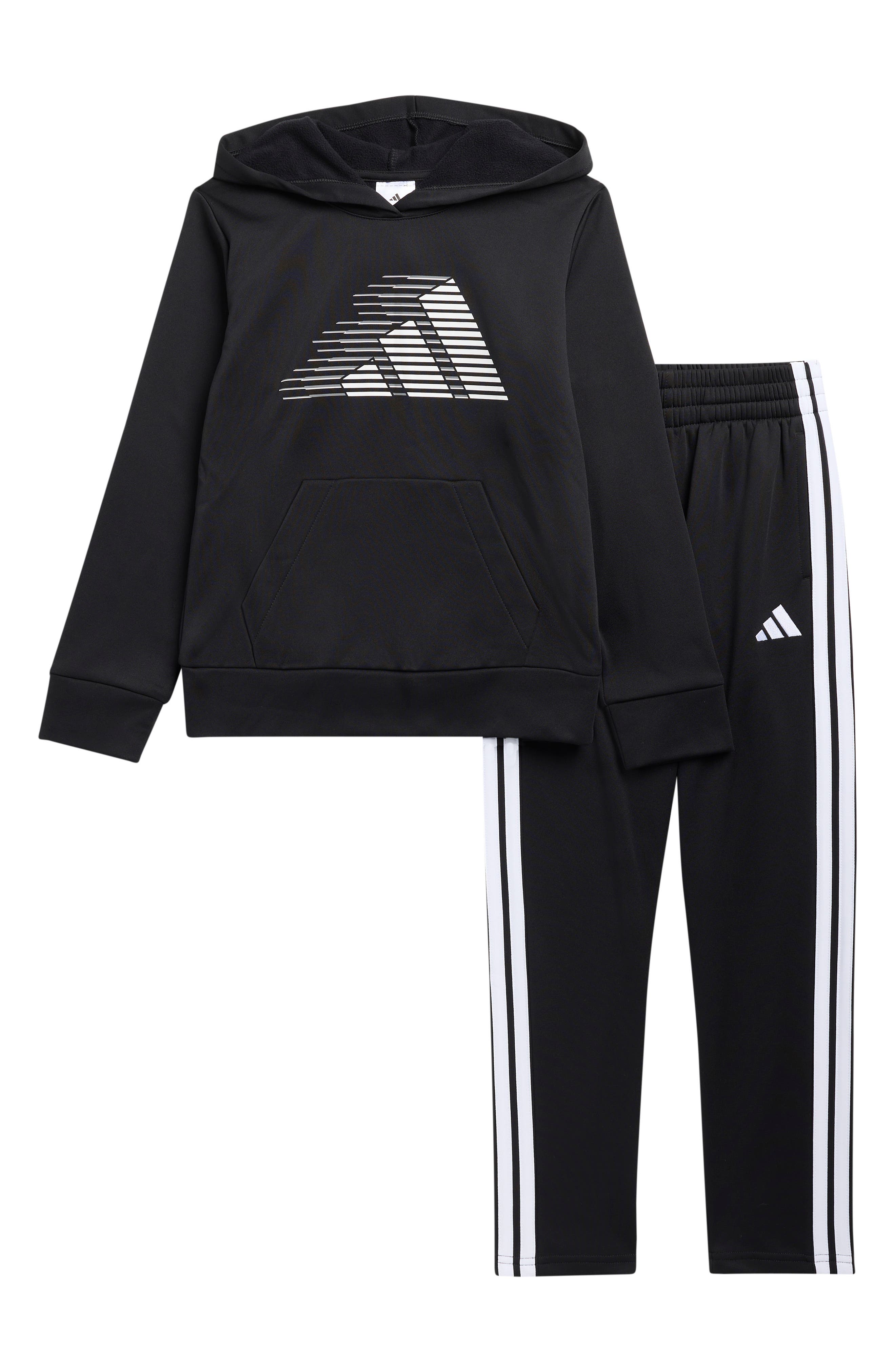 Kids' 2-Color Logo Fleece Hoodie & Joggers Set