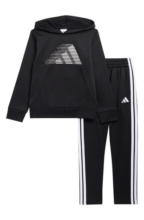 Kids' 2-Color Logo Fleece Hoodie & Joggers Set