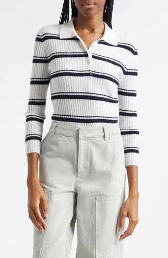 Vince Stripe Cashmere & Silk Top