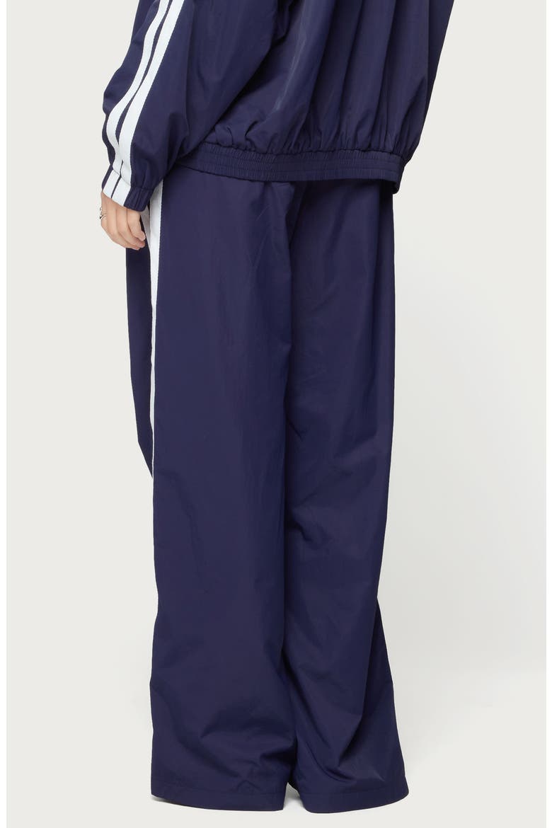 Kieran Tie Waist Track Pants, Alternate, color, NAVY