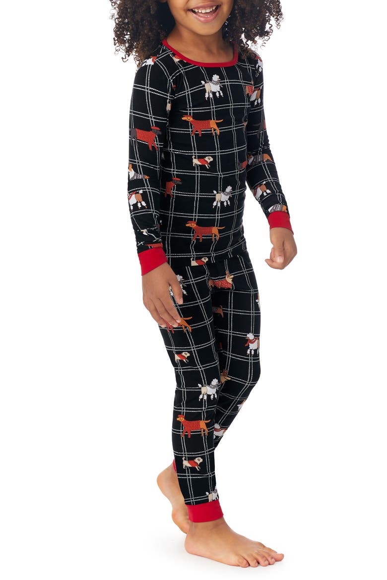 BedHead Kids' Fitted Two-Piece Pajamas, Alternate, color, SWEATER WEATHER
