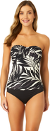 Anne Cole Women's Tiger Dance Twist Front Bandeaukini Swim Top