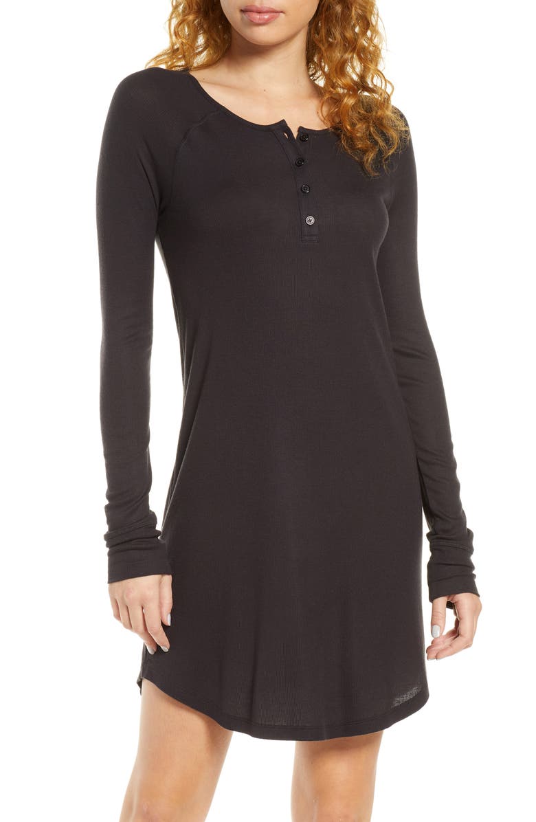 Tommy John Henley Sleep Dress, Main, color,