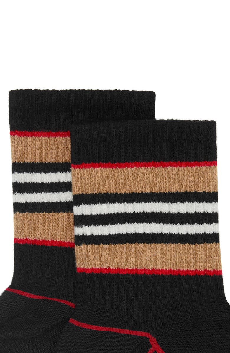 Burberry Icon Stripe Ankle Socks, Alternate, color, 