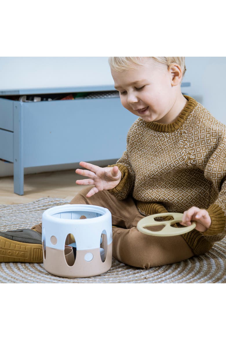TINY BIO Eco-Friendly Shape Sorter Toy (7 Pieces), Ages 10 Mos+, Alternate, color, Multicolored