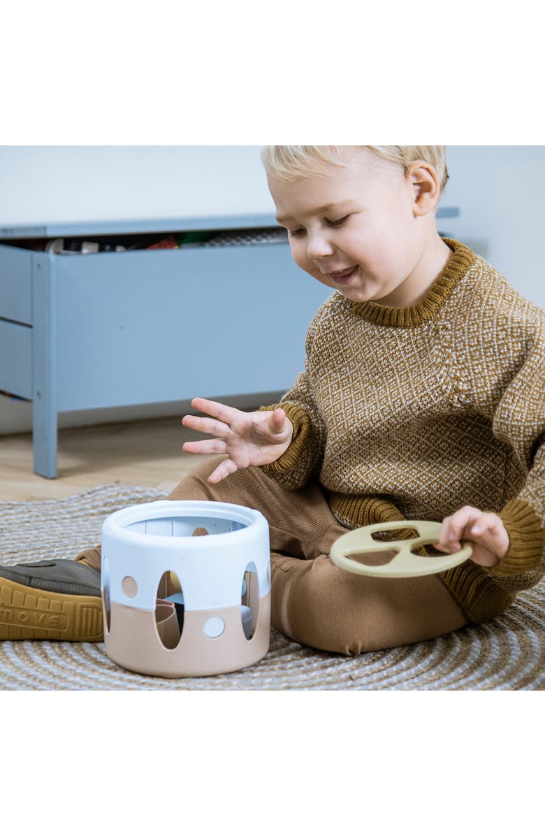 Dantoy TINY BIO Eco-Friendly Shape Sorter Toy (7 Pieces), Ages 10 Mos+, Alternate, color, Multicolored