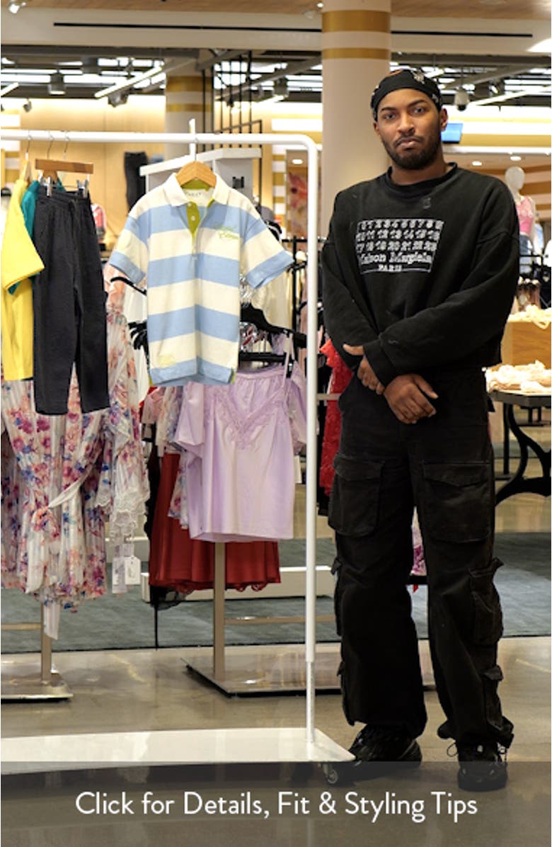 Kids' Stripe Cotton Piqué Polo, sales video thumbnail