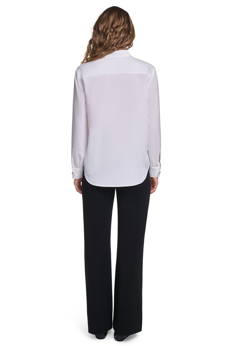 Karl Frames Button Front Shirt, Alternate, color, SOFT WHITE