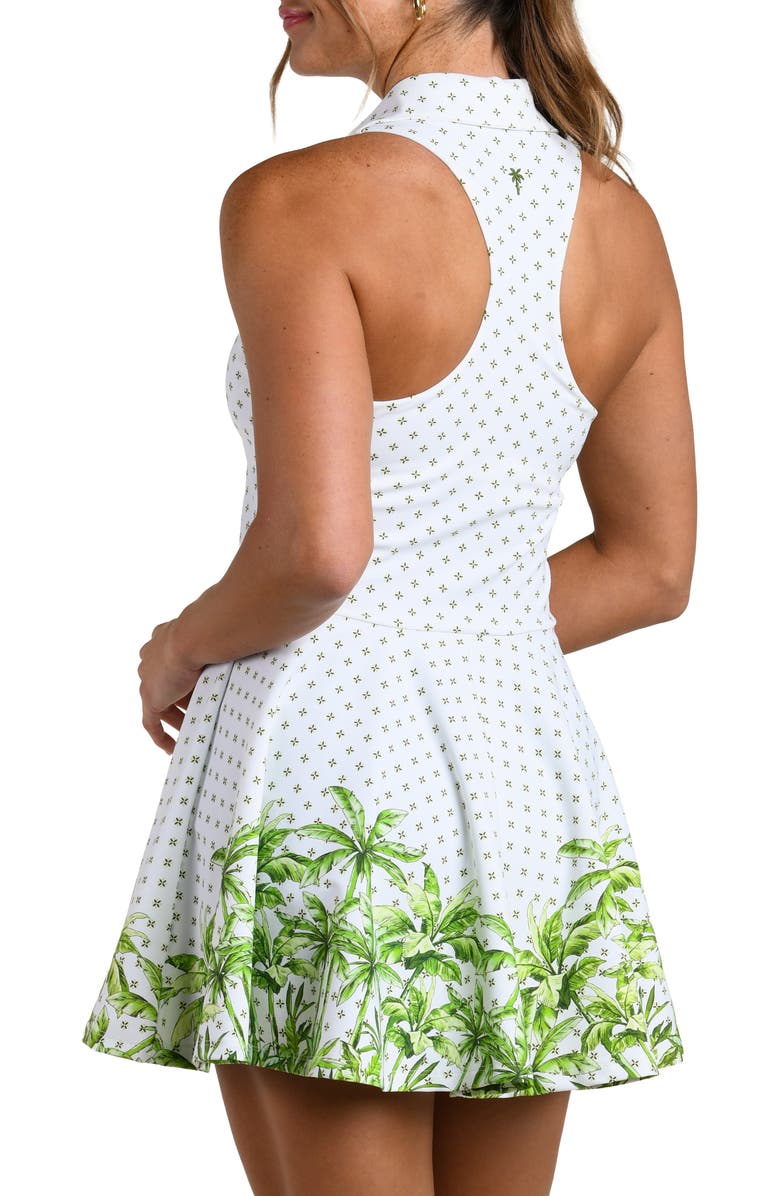 La Blanca Club Palm Tennis Dress, Alternate, color, Lime