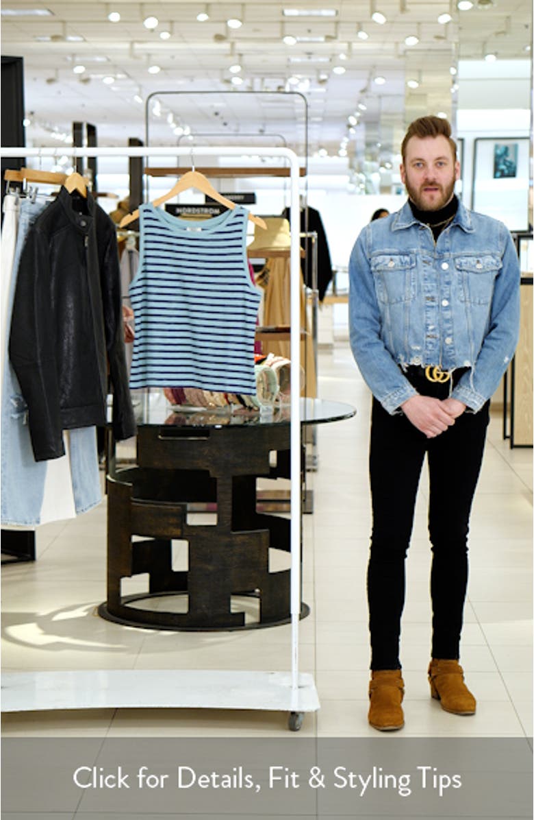 Stripe Boat Neck Tank, sales video thumbnail