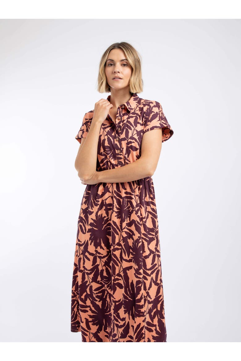 Artemis Printed Jersey Shift Dress, Alternate, color, Sunset