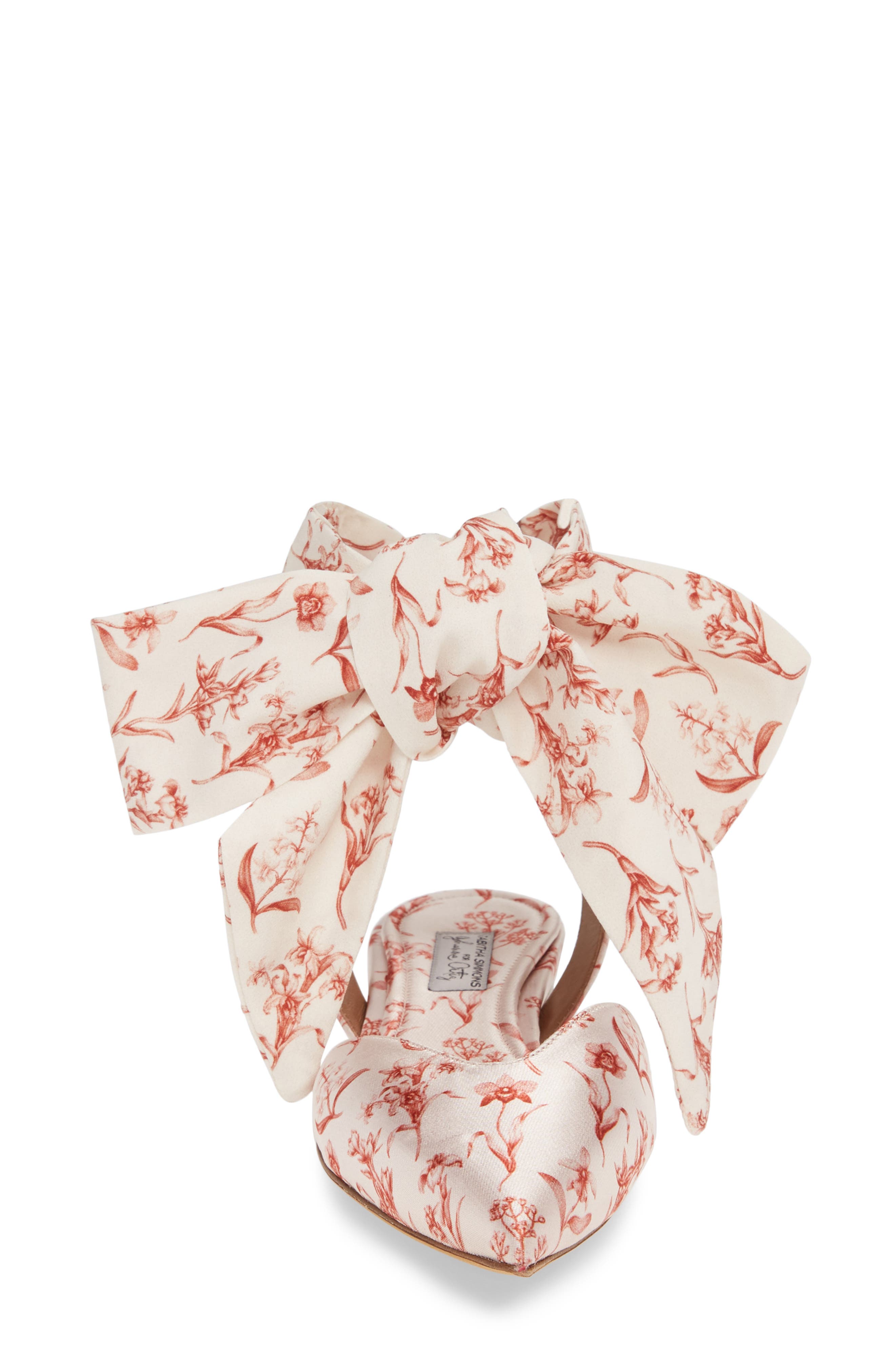 Tabitha Simmons Vera Floral Ankle Wrap Flat, Alternate, color, 