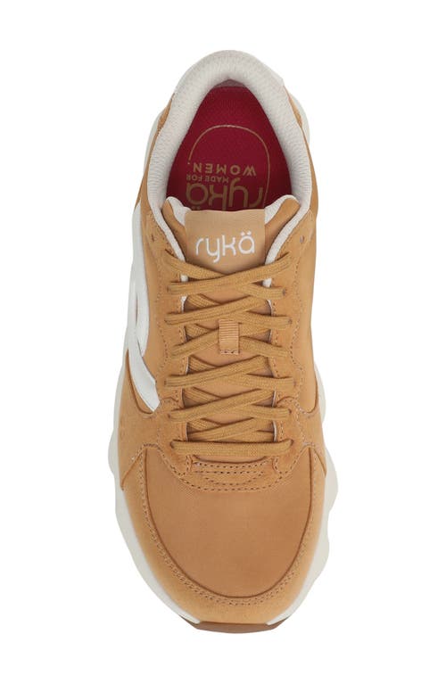 Ryka Women's Podflow Retro Lace Up Walking Sneakers In Yellow