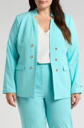 Tahari ASL Faux Double Breasted Blazer
