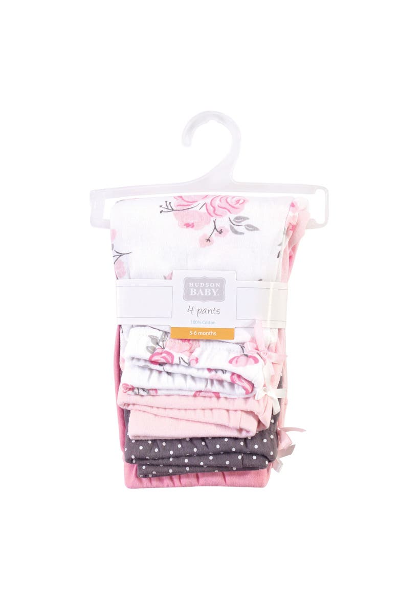 4Pk comfy leggings set, Alternate, color, Basic Pink Floral