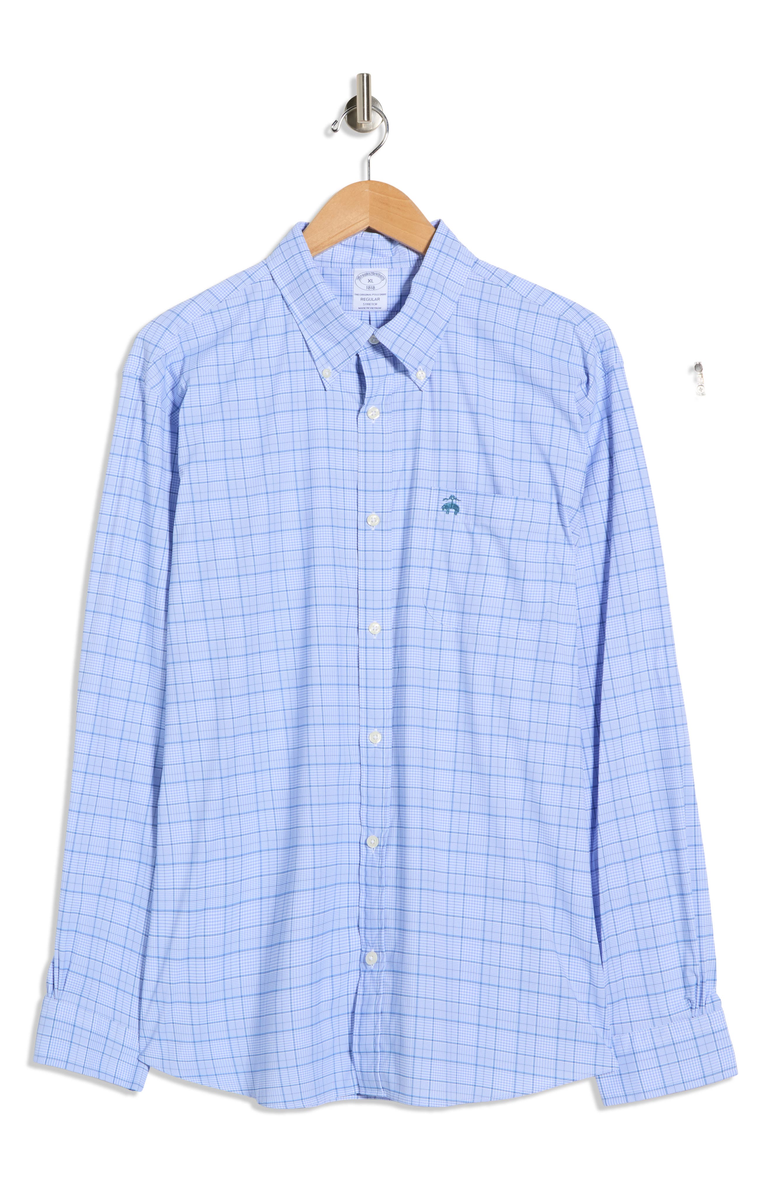 Brooks Brothers Sport Fit Plaid Performance Button-Down Shirt