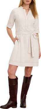 NIC+ZOE Camilla Tie Waist Crepe Dress