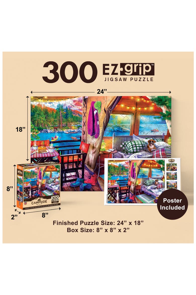 Glamping Style 300 Piece Jigsaw Puzzle, Alternate, color, Multicolor